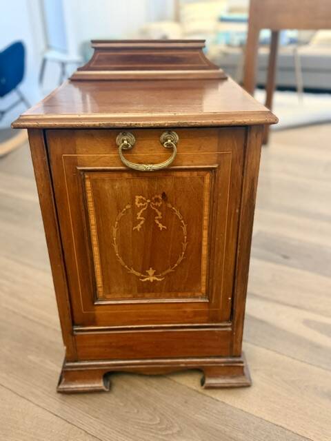 Edwardian furniture / Mahogany coal door