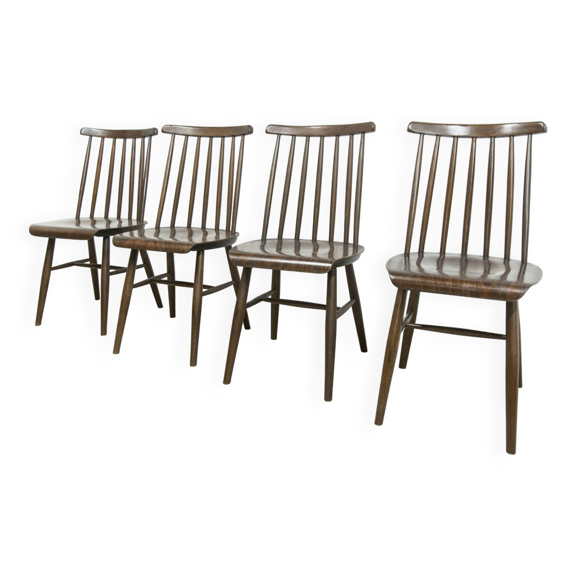 Lot de 4 chaises swr fanett de Ilmari Tapiovaara