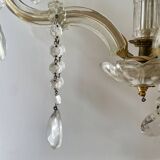 Bronze and glass tassel chandelier