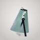 Industrial workshop desk lamp in green sheet metal Biny Jumo Disderot 1950