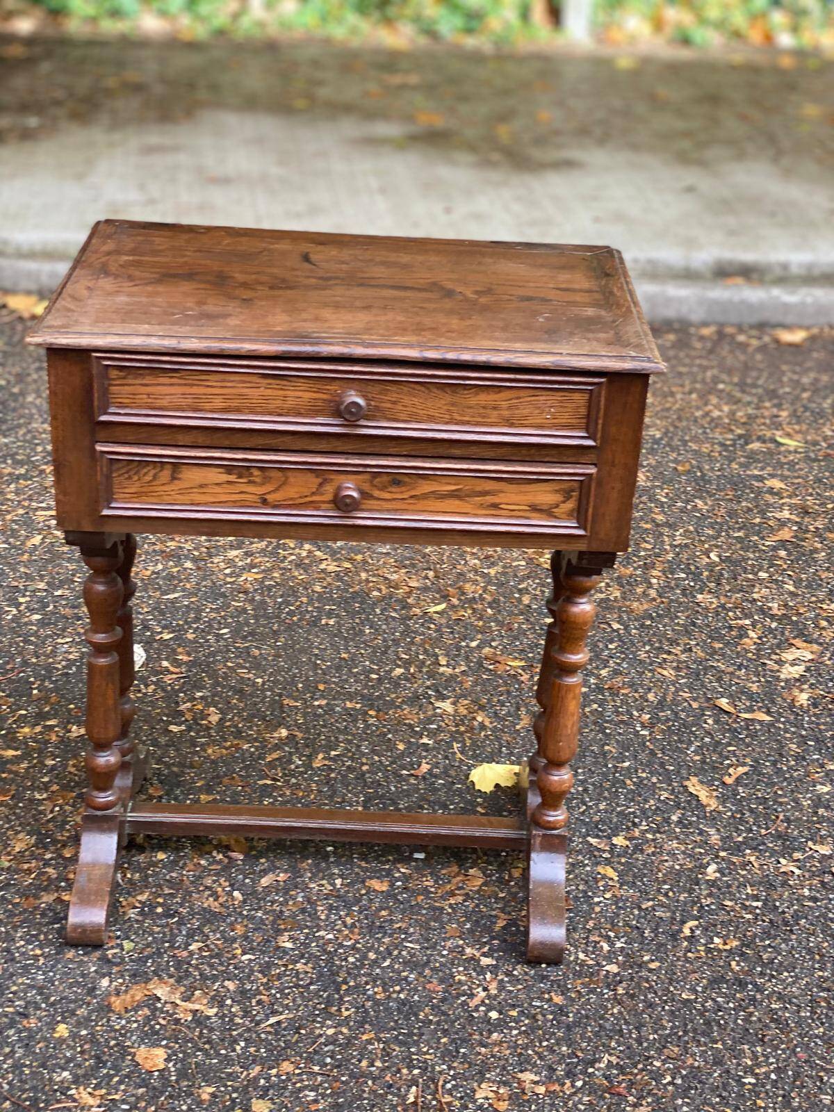 Napoleon III solid wood bedside table