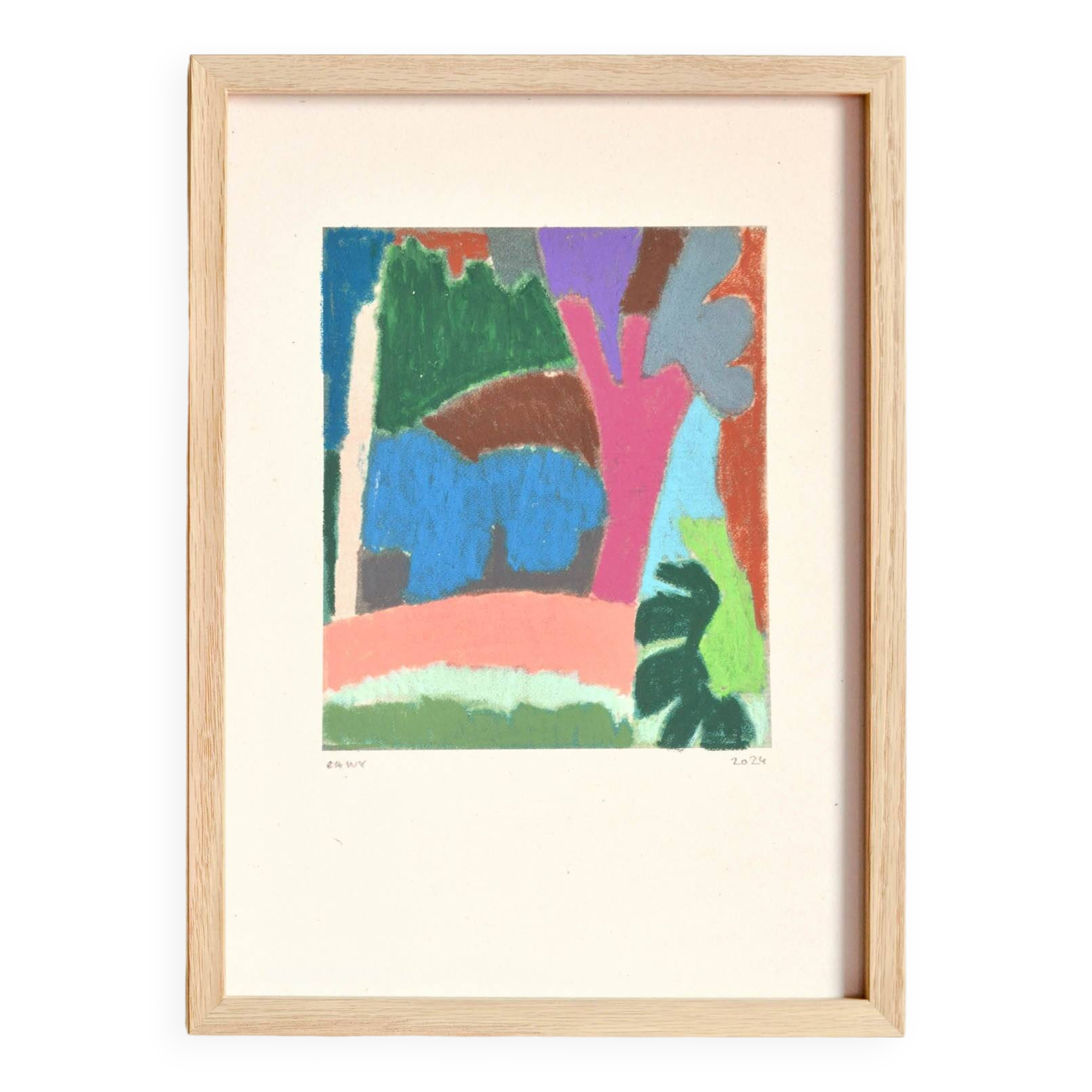 Landscape in pastels - 21x30cm -