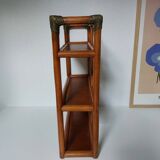 Vintage rattan wall shelf