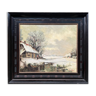 Painting "Winter landscape".
