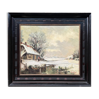 Tableau "Paysage d'hiver"