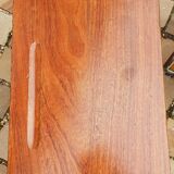 Children's desk and its chair year 50 solid teak tubular structure