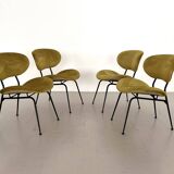 Italian Reupholstered Lounge Chairs, Set of 4pcs.