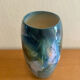 Large lacquered ceramic vase signed Grech