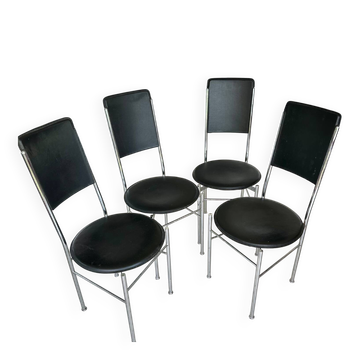 4 chairs signed calligaris