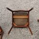 Set of 4 teak chairs scandinave style 60s
