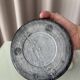 Pair of Vintage Marble Triple Tealight Candle Holders – Black & White