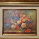 Framed table oil painting - Floral Bouquet