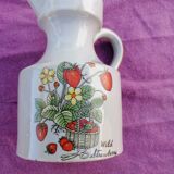 Set oil vinegar salt pepper mustard in ceramic