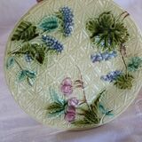 Barbotine Salins Decor Grapes-Cherries-Cherry Plate