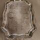 Large english silver metal tray