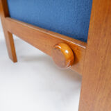 Skippers Mobler lounge chair with ottoman, Denmark 1970s