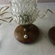 Pairs of old bedside lamps, art deco, vintage