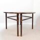 Pair of Chinese demi-lune consoles - Central table and folding chair