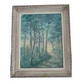 Painting Road in the pines