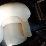 Chair Toad in cloth turned wooden legs