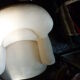 Chair Toad in cloth turned wooden legs