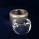 Joe Colombo Biglia Crystal and Metal Ashtray for Arnolfo di Cambio Italy 1970