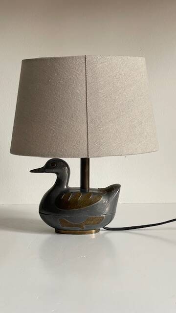Vintage duck lamp