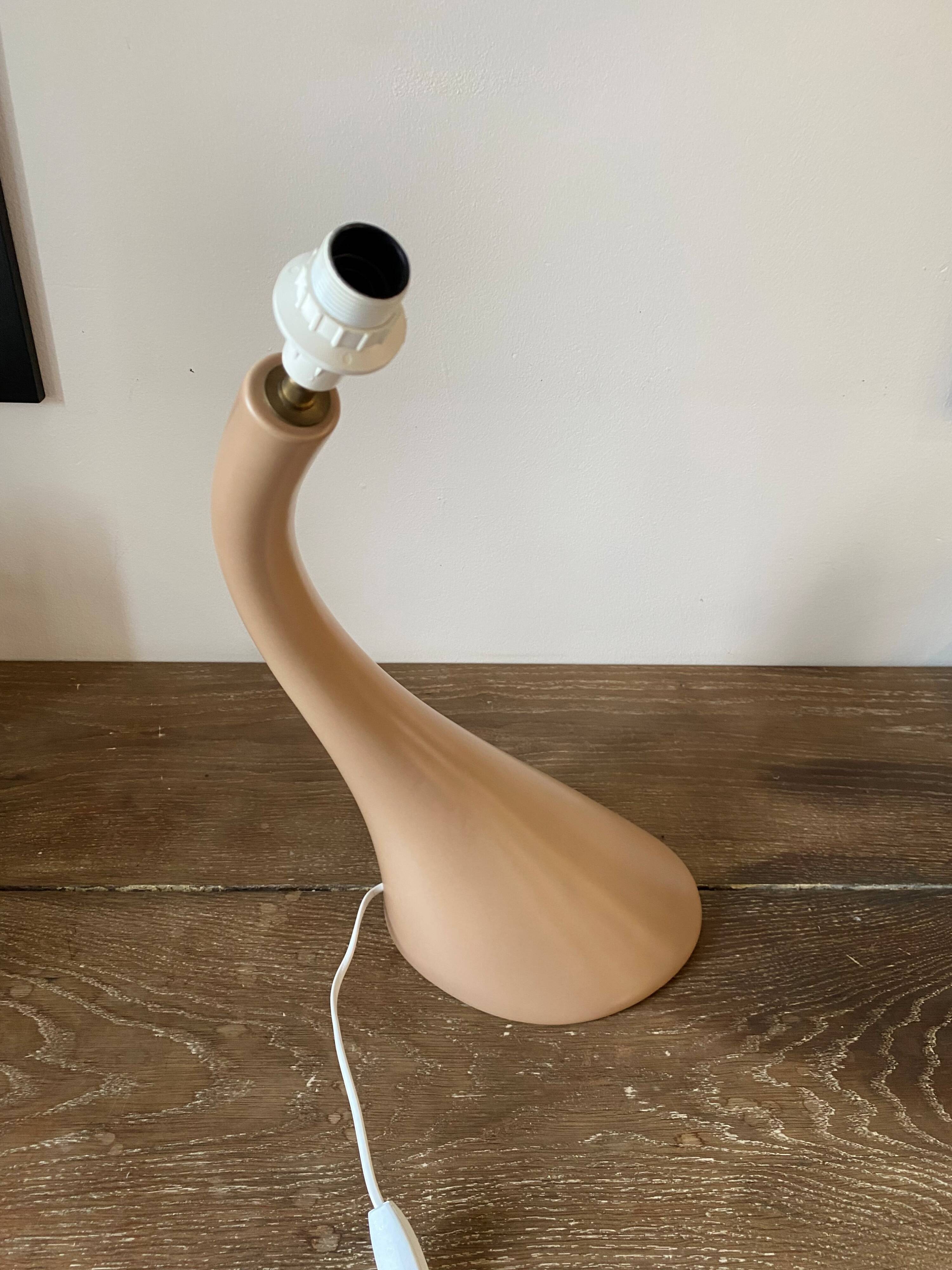 Kostka ceramic table lamp, gemo model, vintage 1970s