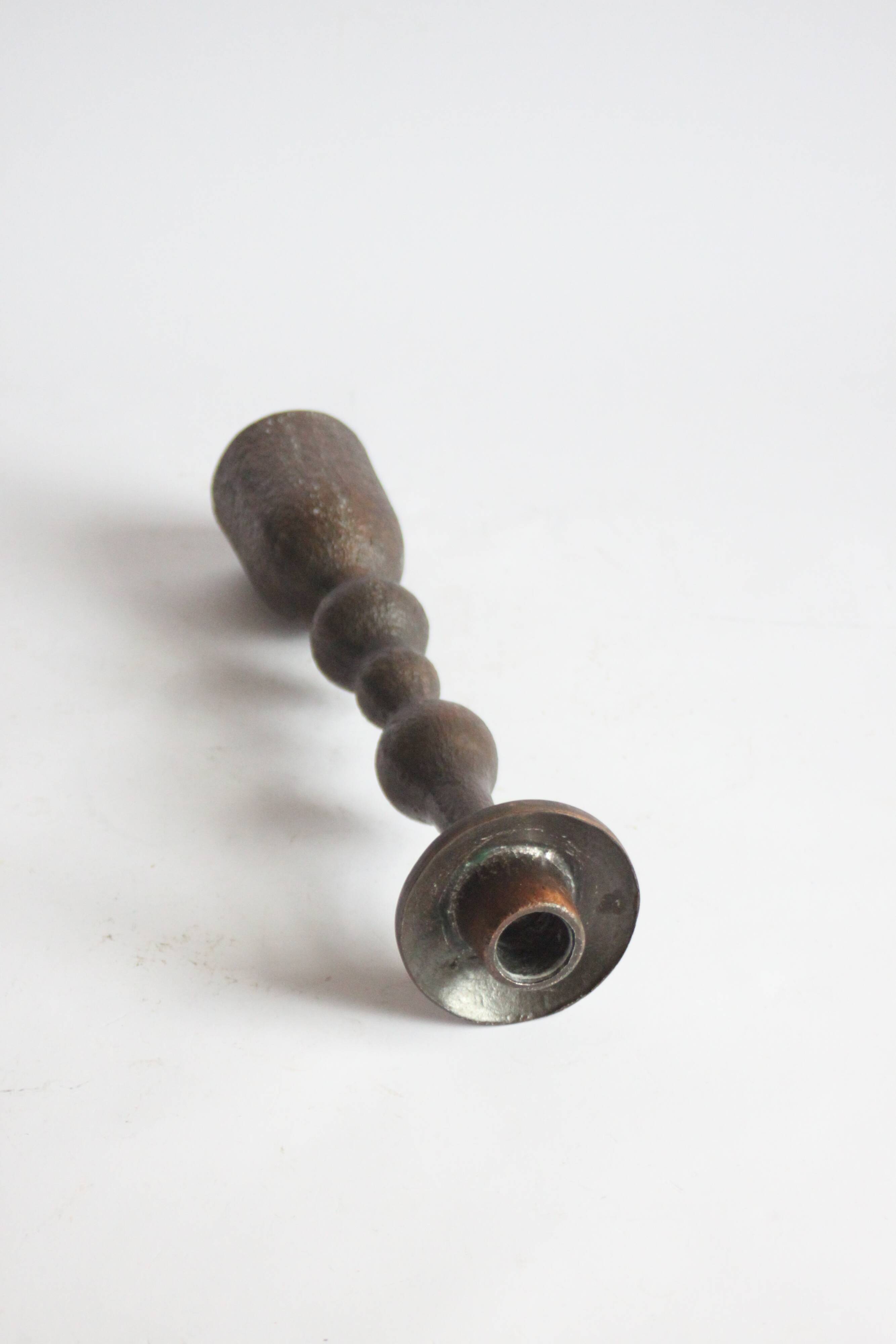 Brutalist candle stick, 1970s