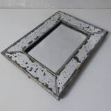 mercury glass mirror photo frame
