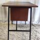Modernist metal and wood desk by Seducta – 50s/60s