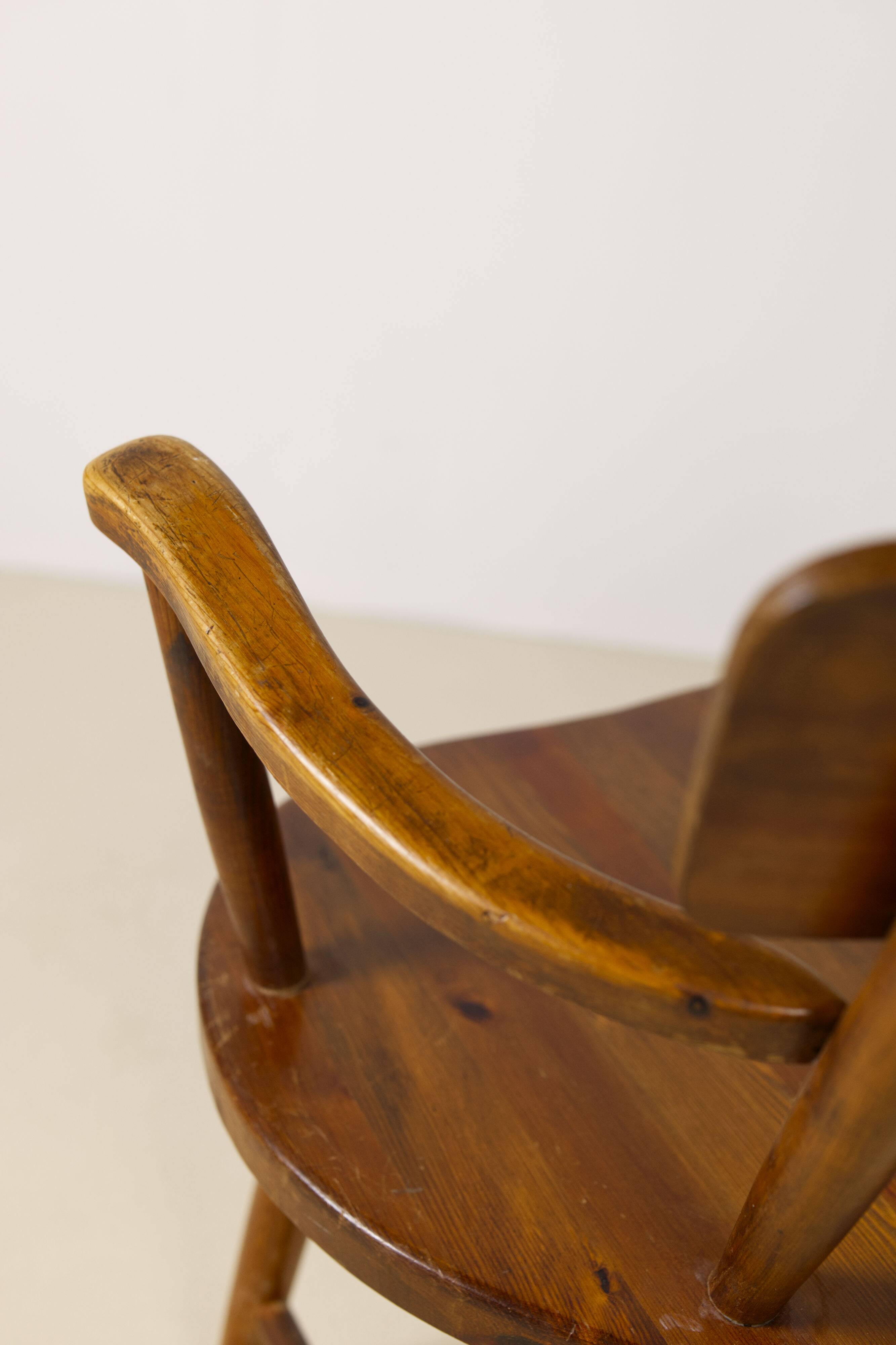 Swedish cabin lounge armchair, 1950s