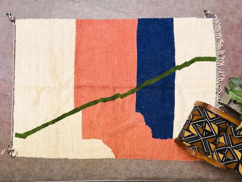 Traditional handmade Berber rug size 200 x 300 cm