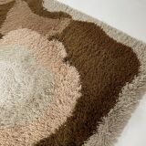 Large Vintage Colorful Psychedelic High Pile Rug by Desso, Netherlands, Denmark 1970