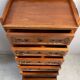 Regency-style chest of drawers in solid cherry wood, 20th century.