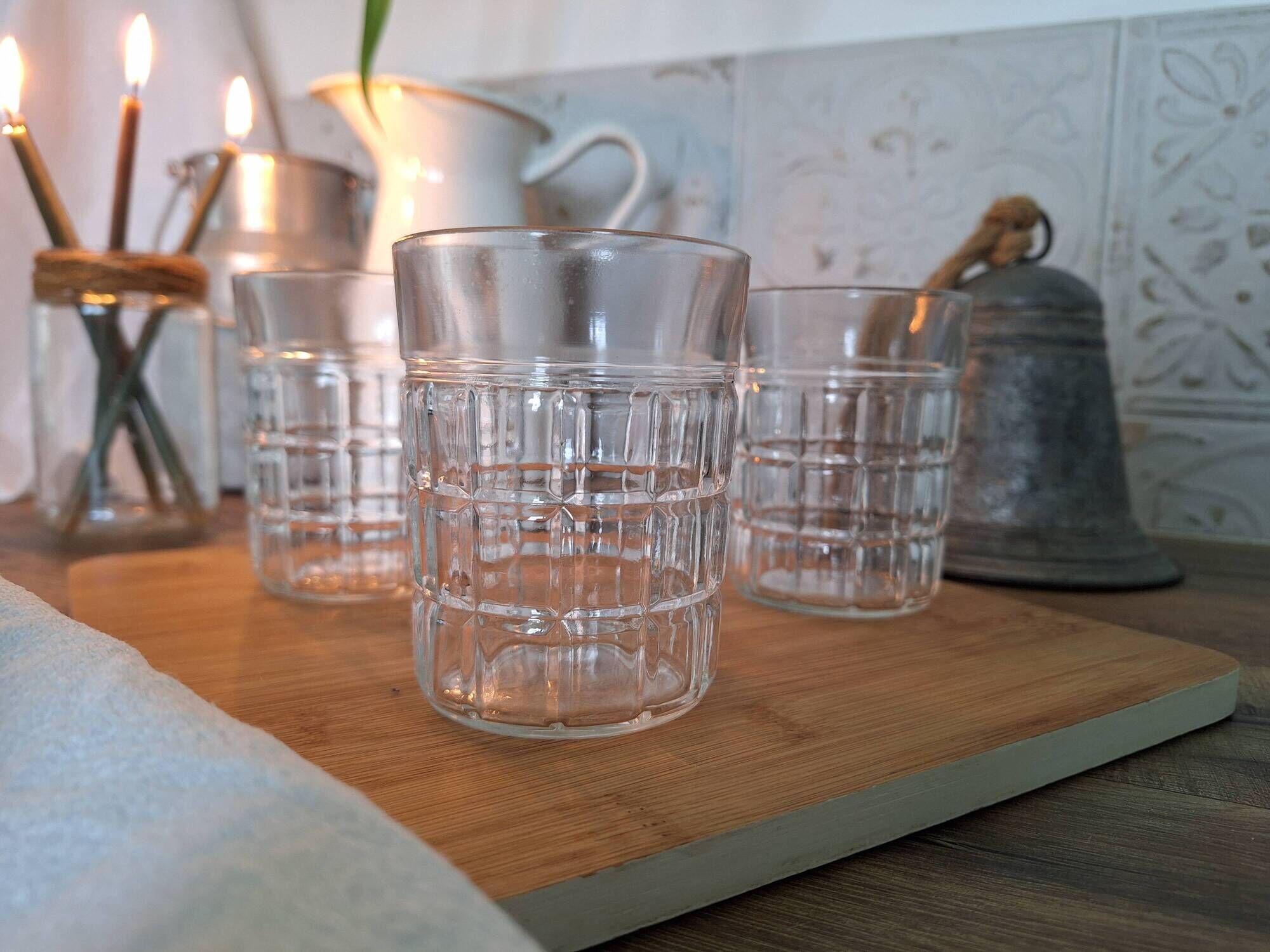 Water glasses or whisky glasses