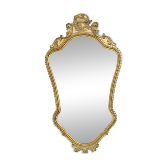 Classic Facet Cut Gold Leaf Mirror Deknudt 75cm