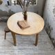 Oval farmhouse table oak 1960