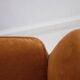 Canapé Paradise with orange fabric upholstery by Kerstin Hörlin-Holmqvist