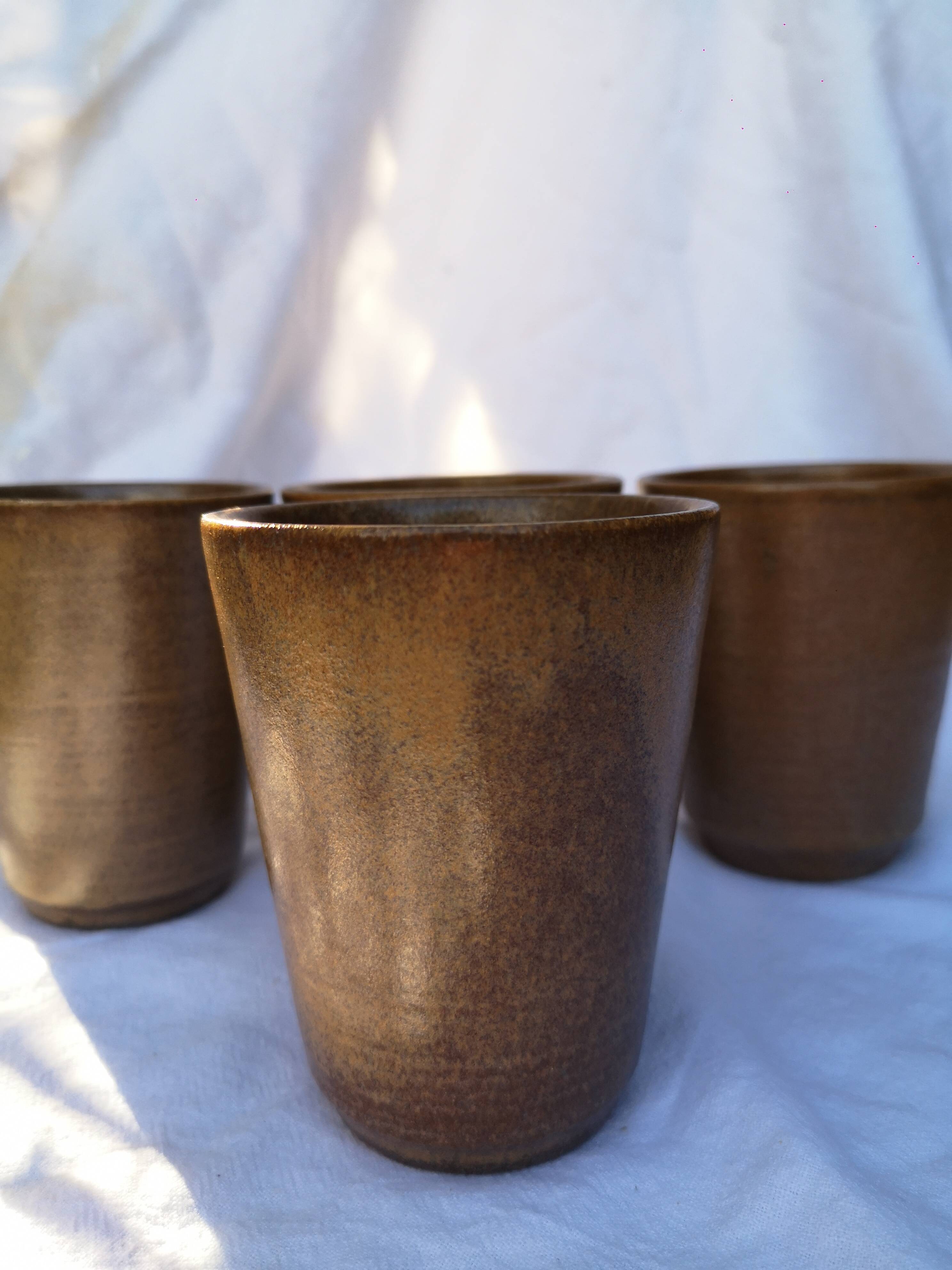 Digoin stoneware mugs