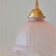 Walklight in curved glass – pink colors -