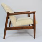 Fully restored vintage armchair by E.Homa, 1960s, beige cord