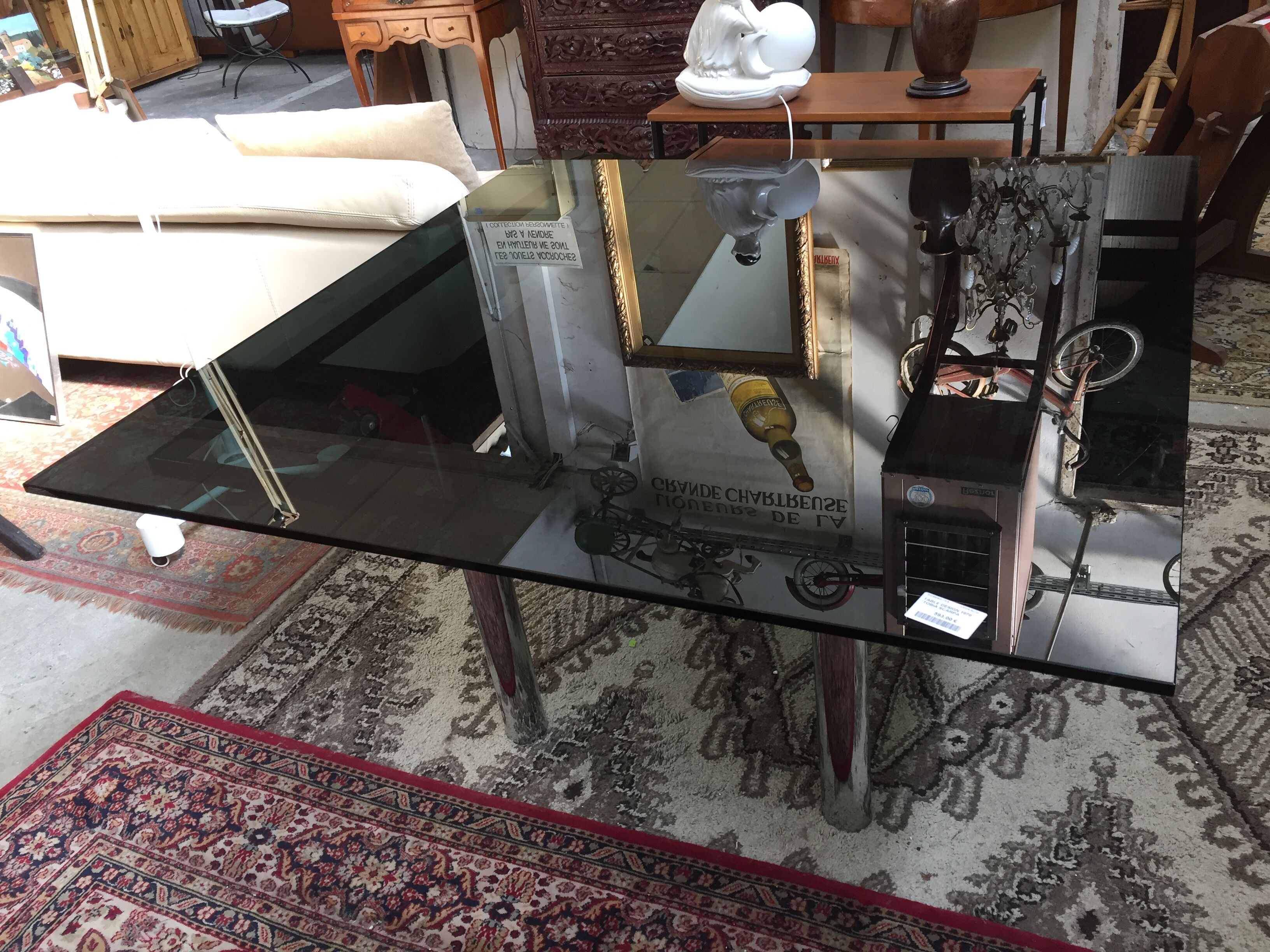 Table André de Tobia et Afra Scarpa design italie années 1970