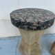 Paire de tables brutalistes en granit et pierre