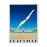 Original poster Deauville - Razzia - Signed by the artist - coated on fabric