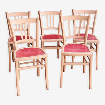 Set of 5 bistro chairs