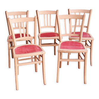 Lot de 5 chaises bistrot