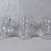 transparent chicken egg cups