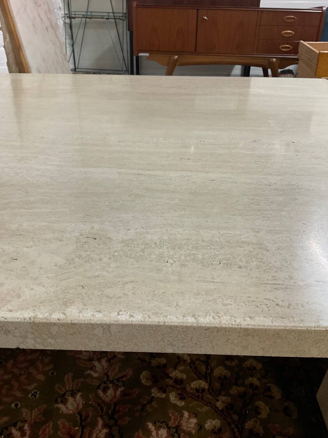 Travertine coffee table from the 70s