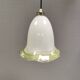 Pendant lamp in multicolored glass. Probably Danish or Swedish from 1970s
